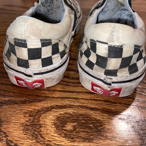 Black and white checkered Vans - Picture 4 of 6